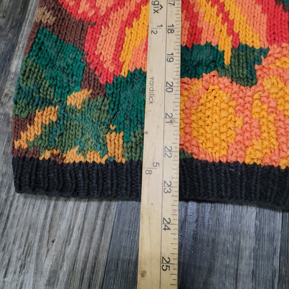 Vintage Alexandra Bartlett Eagle Eye Thanksgiving Holiday Cardigan Sweater 2X - Picture 8 of 15